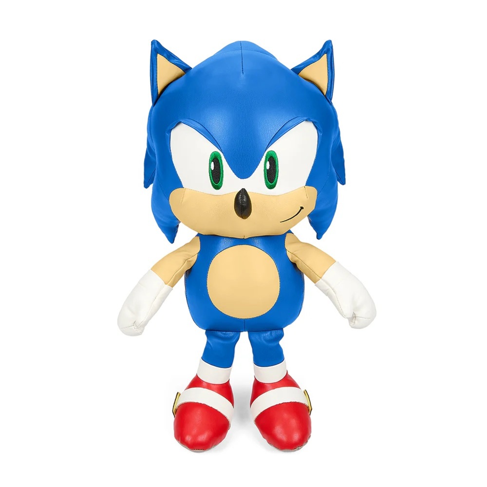 New Sonic the Hedgehog 16” Premium Pleather Sonic Plush